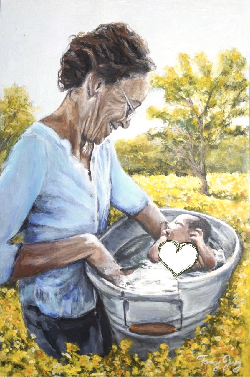 In Gedenken an Adrienne Neta, 20 x 30 cm, Acryl auf Papier, 2025