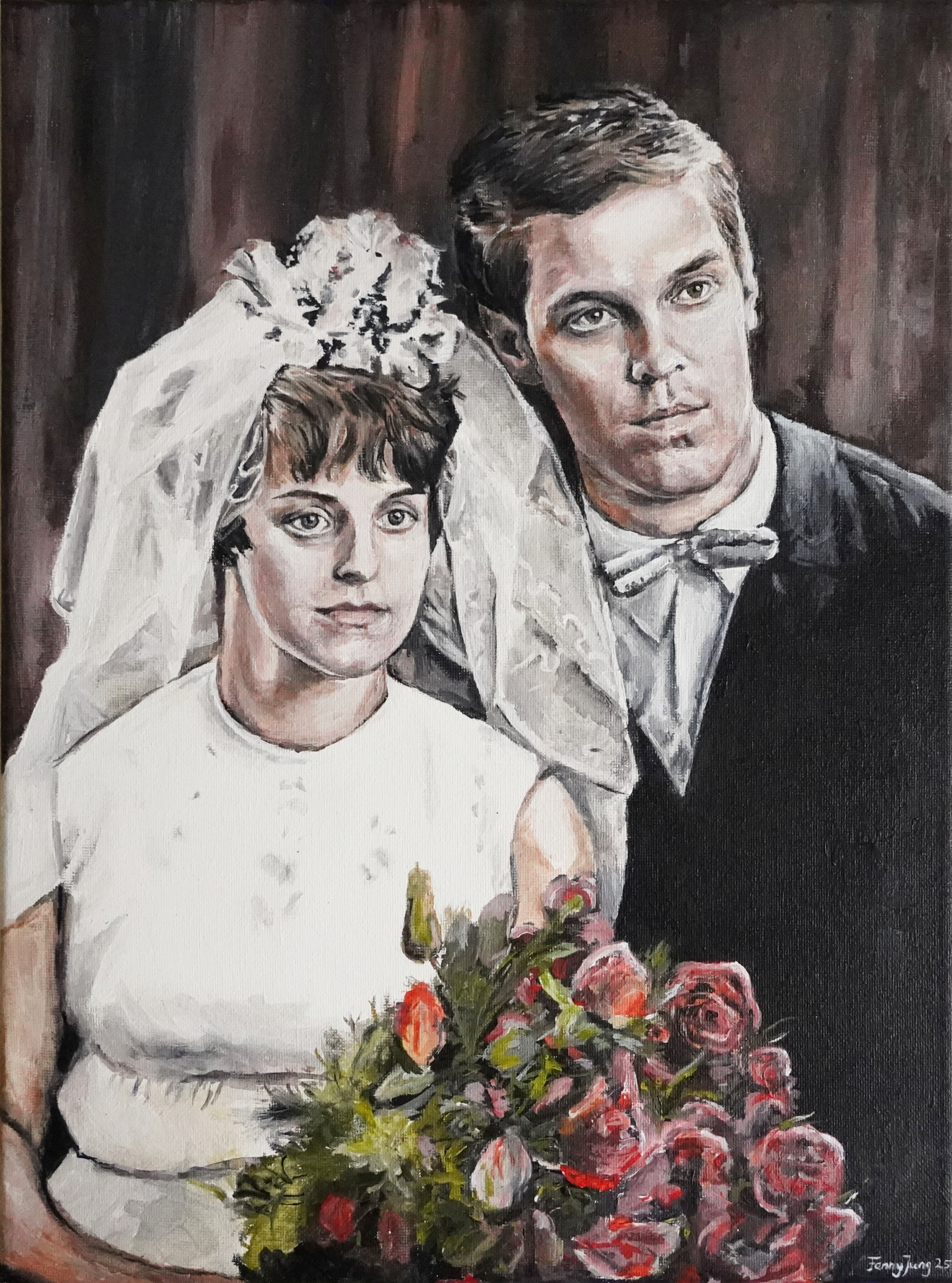 Familie, 50 x 70 cm, Acryl auf Leinwand, 2022