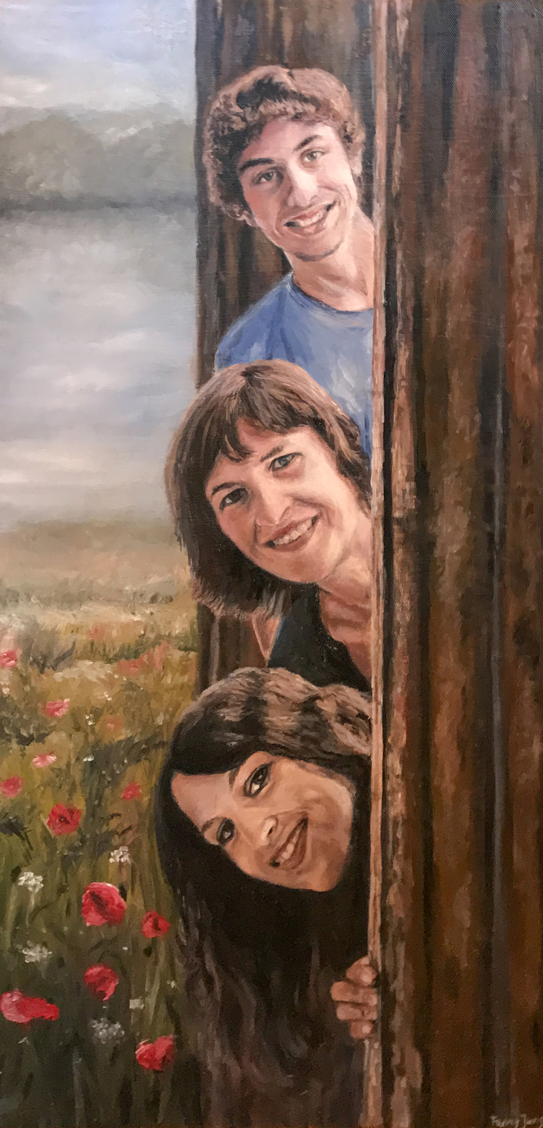 Die Reise, 30 x 70 cm, Öl auf Leinwand, 2024